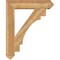 Ekena Millwork Merced Arts & Crafts Rough Sawn Bracket, Western Red Cedar, 6"W x 34"D x 42"H BKT06X34X42MRC03RWR - alternate 4